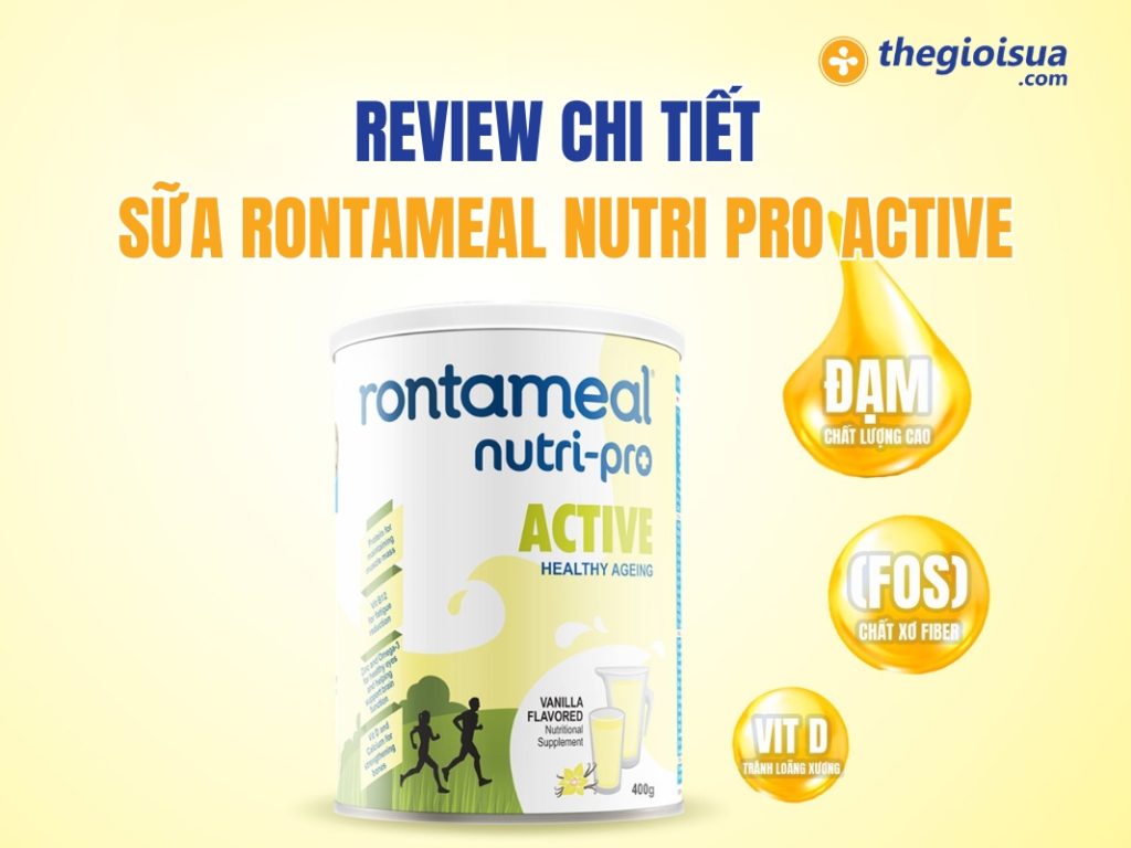Review Sữa Rontameal Nutri Pro Active Chi Tiết Từ A – Z