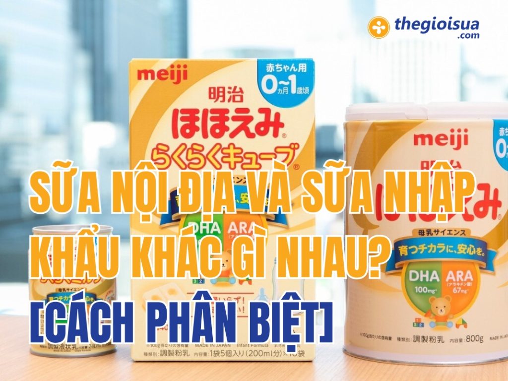 Sữa Nội Địa Và Sữa Nhập Khẩu Khác Gì Nhau? [Cách Phân Biệt]