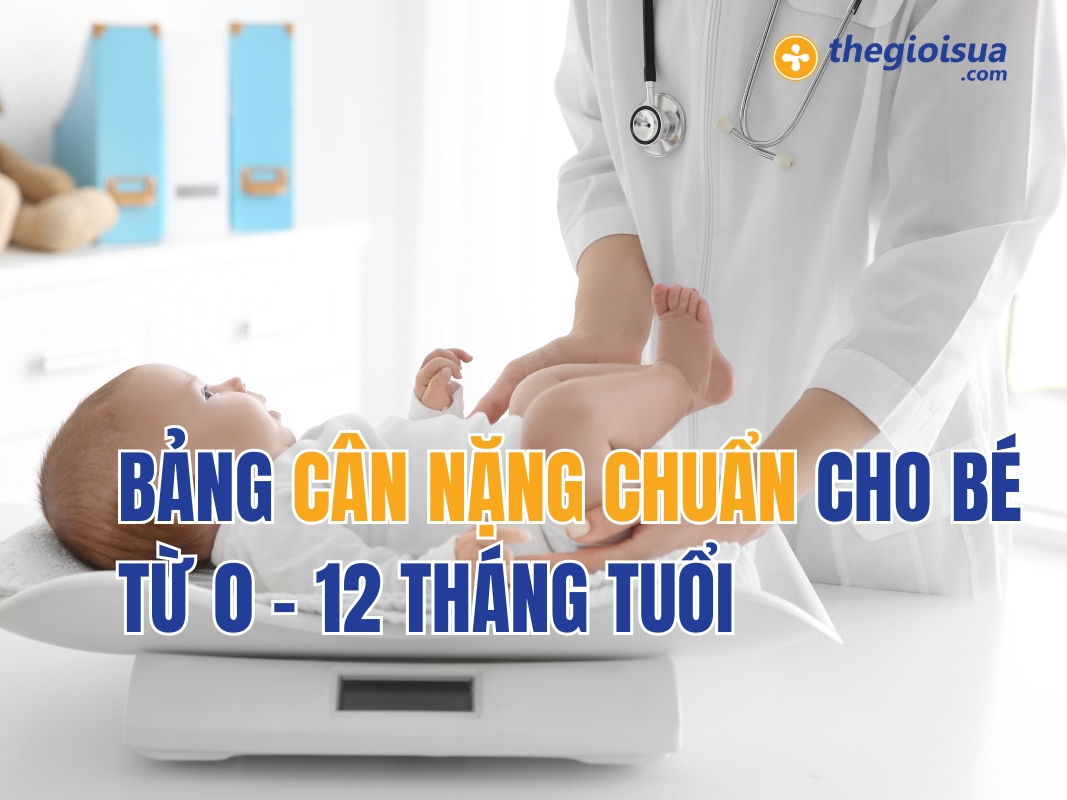 Bảng Cân Nặng Chuẩn Cho Bé Từ 0 – 12 Tháng Tuổi