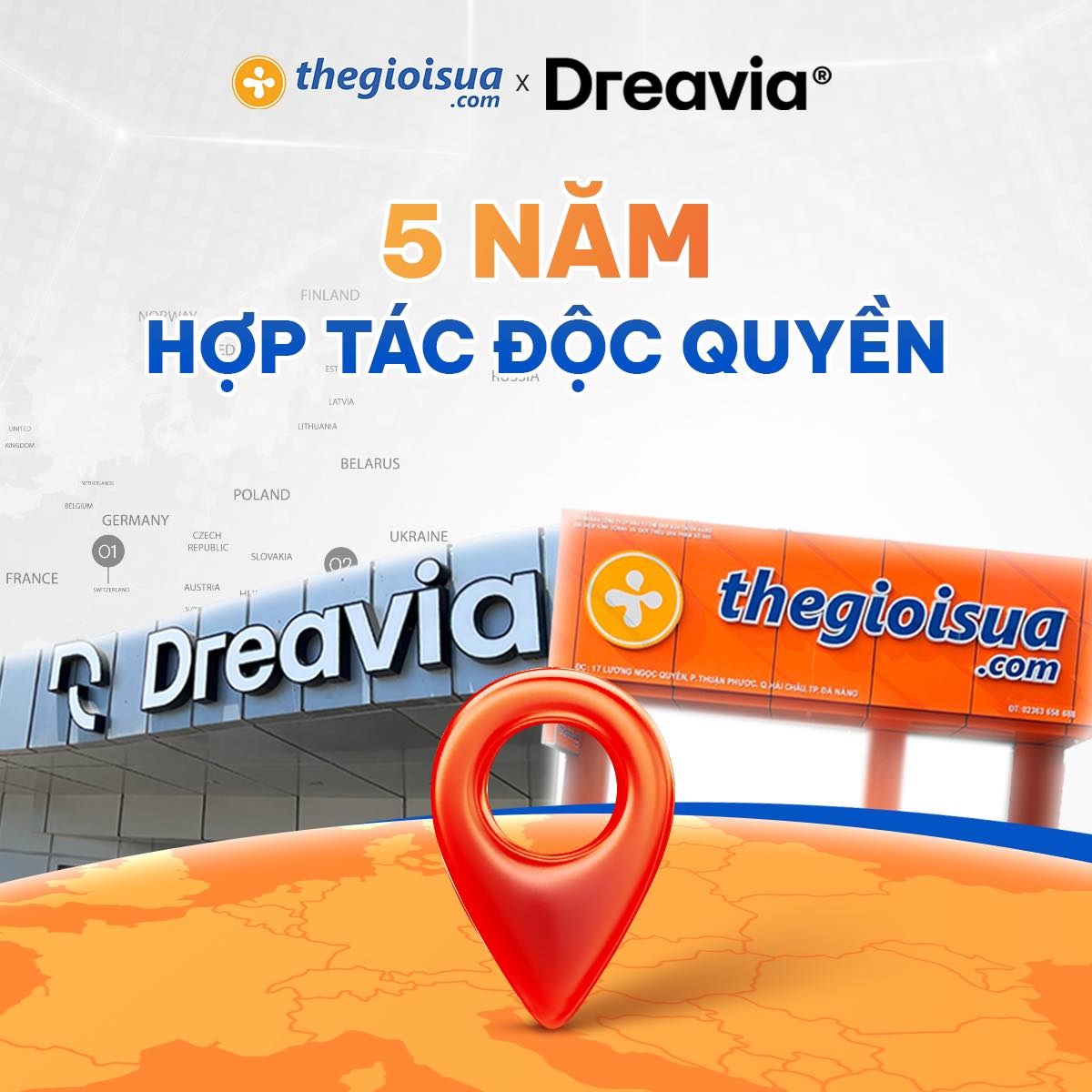 Đối tác độc quyền của Dreavia tại Việt Nam – Thegioisua.com