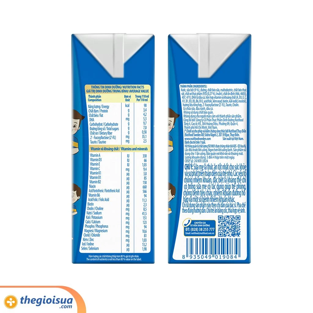 Sữa bột pha sẵn Growplus+ XANH NHẠT 1+ 110ml