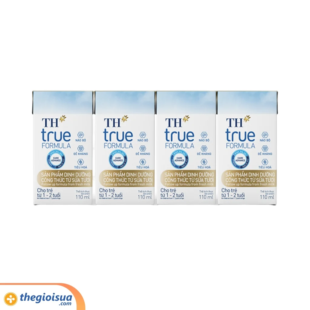 Sữa uống dinh dưỡng công thức từ sữa tươi TH FORMULA 110ml (1-2 tuổi), thùng 6 lốc