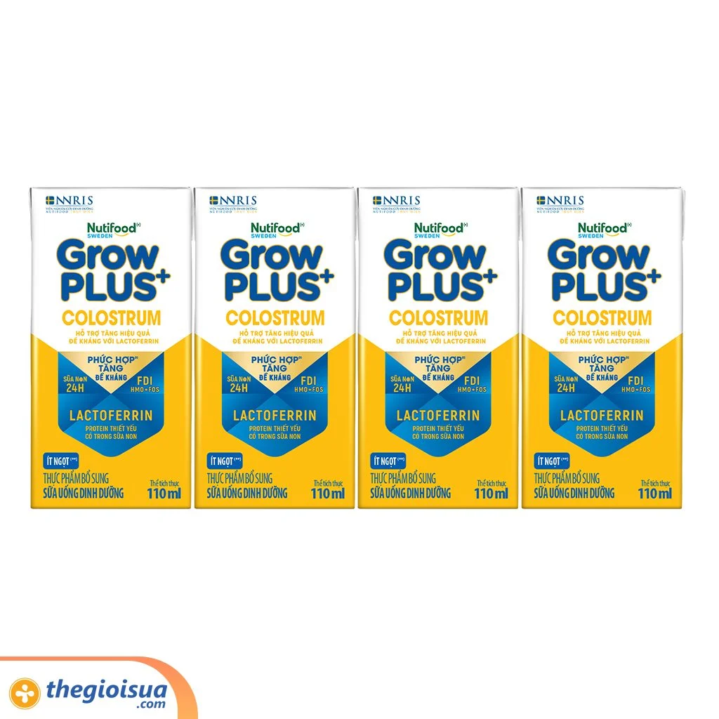 Sữa Uống Dinh Dưỡng Grow Plus+ colostrum Lactoferrin 110ml