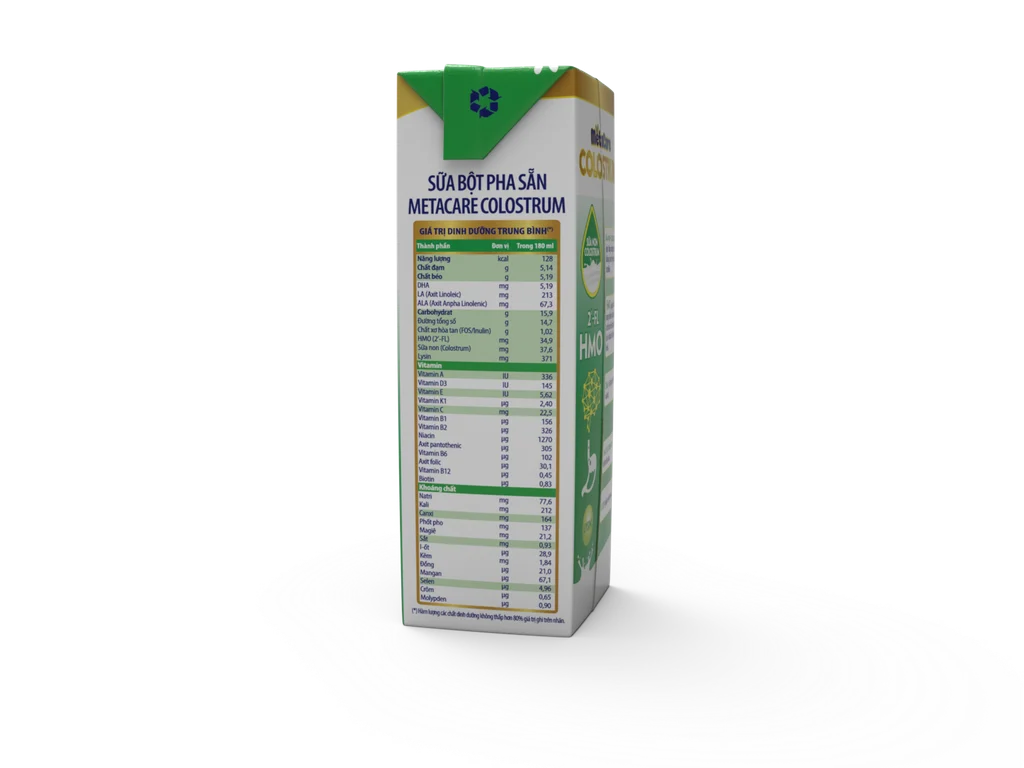 Sữa Dinh Dưỡng Pha Sẵn Metacare Colostrum 180ml (1 tuổi trở lên)