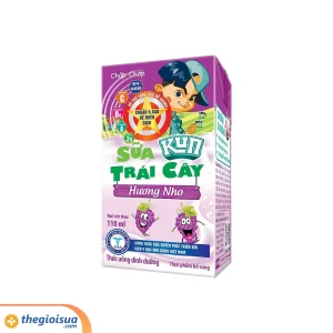 Sữa trái cây Lif Kun hương nho 4 x 110ml