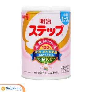 Meiji Step milk (1-3 tuổi) (nội địa) mẫu mới có muỗng