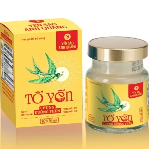 Yến sào Ánh Quang - Tổ yến chưng đường phèn 70% 70ml