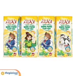 Sữa Tươi Nuvi Trái cây nhiệt đới hộp 180ml