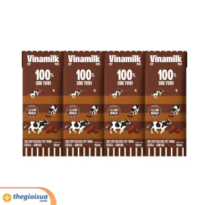 Sữa tươi Vinamilk tiệt trùng tách béo sôcôla 180ml