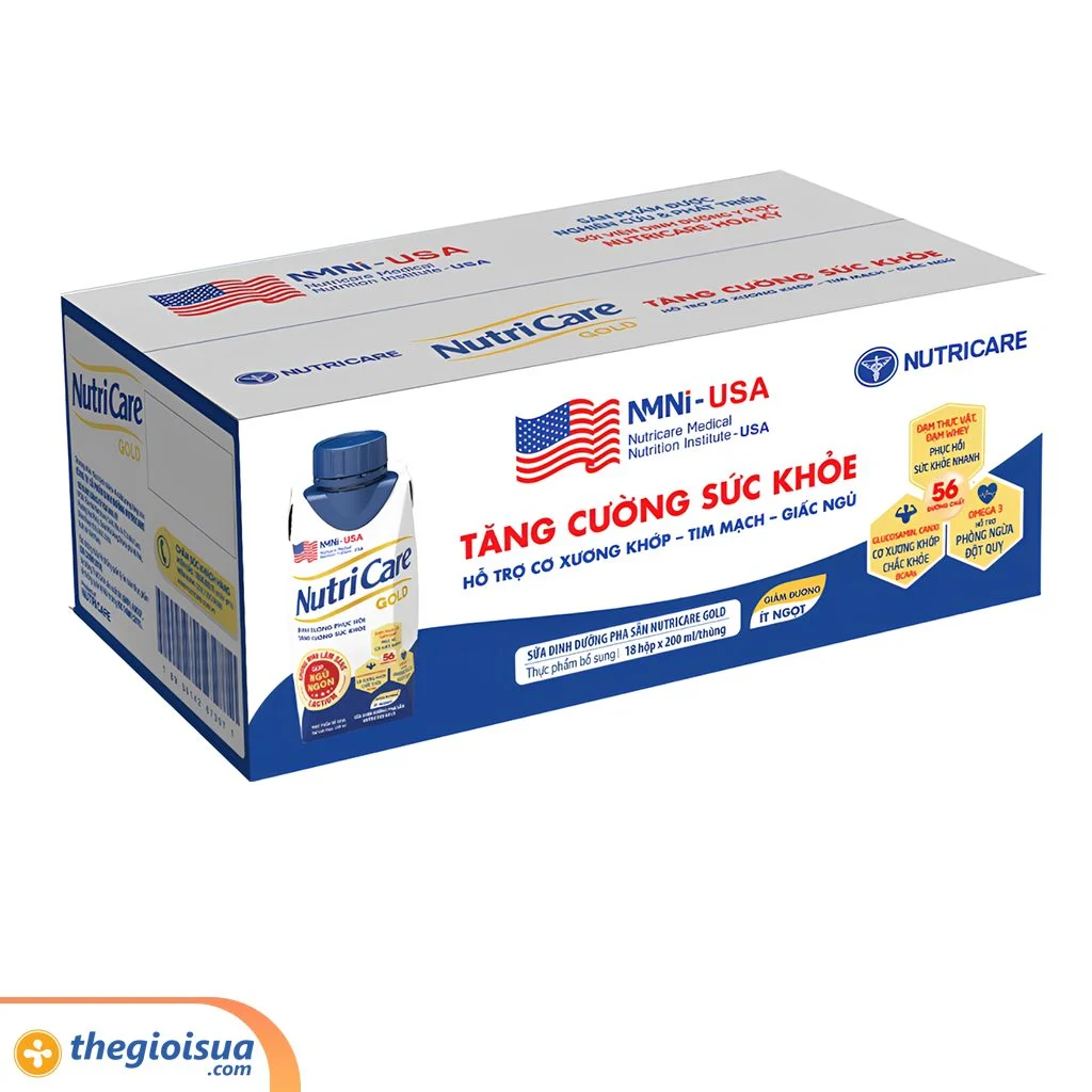 Sữa bột pha sẵn người lớn Nutricare Gold 200ml