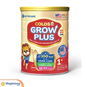 Sữa bột Nutricare colos 24H grow plus 1+ 850g (Từ 1-2 tuổi)
