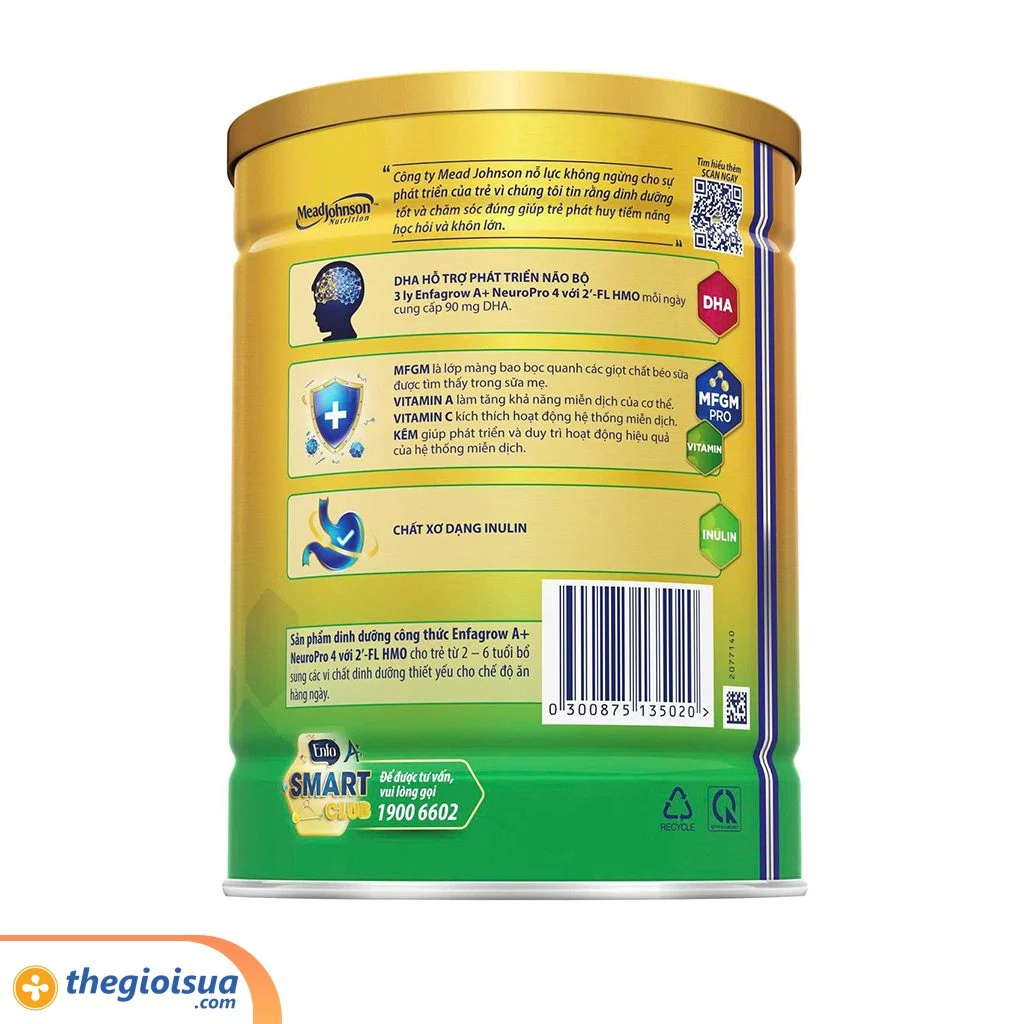 Sữa bột Enfagrow A+ Neuropro 4 HMO 830g