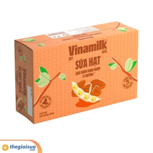 Sữa hạt Vinamilk đậu nành Hạnh nhân ít đường hộp 180ml