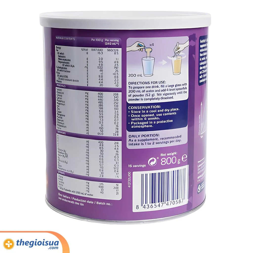 Thực phẩm cho chế độ ăn đặc biệt FontActiv diaBest Vanilla 800g
