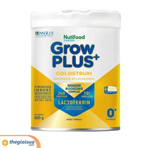 Sữa bột Grow Plus+ colostrum Lactoferrin 0+ 800g (từ 0-12 tháng)