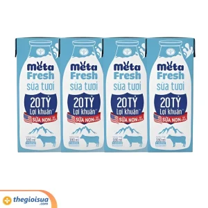 Sữa tươi MetaFresh lợi khuẩn 4*180ml