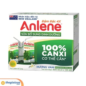 Sữa uống Anlene UHT Hương Vanilla 4x125ml