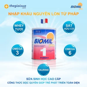 Sữa bột Biomil Plus 1 cho bé (0-6 tháng)