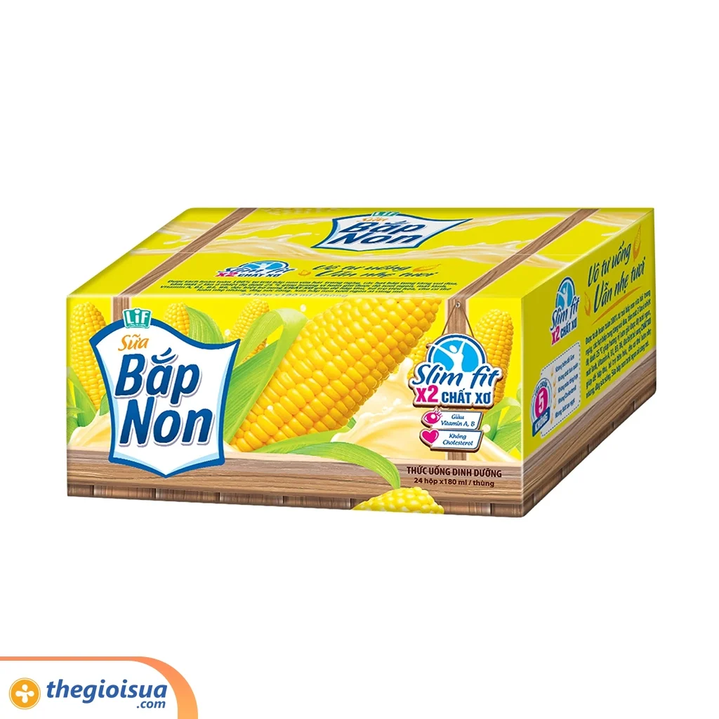 Thức uống dinh dưỡng Sữa bắp non LIF K2 180ml – thùng 24 hộp