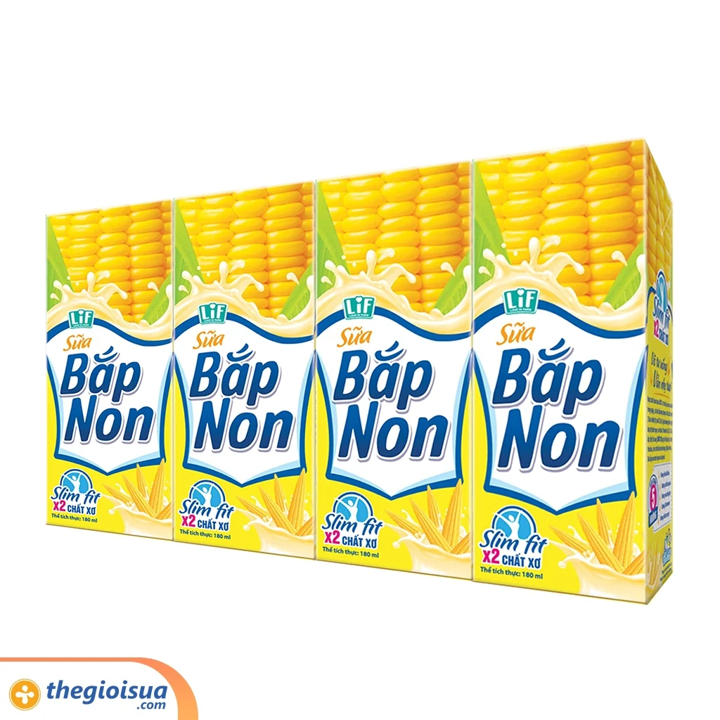 Thức uống dinh dưỡng Sữa bắp non LIF K2 180ml – thùng 24 hộp