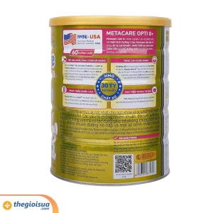 Sữa bột Metacare Opti 0+ 800g cho bé 0-12 tháng (Vàng)