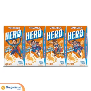 Sữa trái cây Vinamilk Hero vị cam 110ml