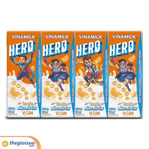 Sữa trái cây Vinamilk Hero vị cam 180ml