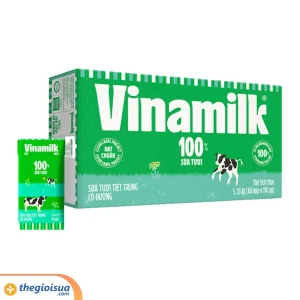 Sữa tươi tiệt trùng Vinamilk 100% có đường 4x110ml