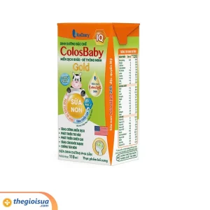 Sữa uống dinh dưỡng ColosBaby IQ Gold 110ml, lốc 4 hộp (trên 1 tuổi)