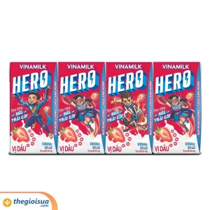 Sữa trái cây Vinamilk Hero vị dâu 110ml