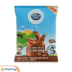 Sữa tiệt trùng CGHL Socola bịch 180ml - thùng 24 bịch