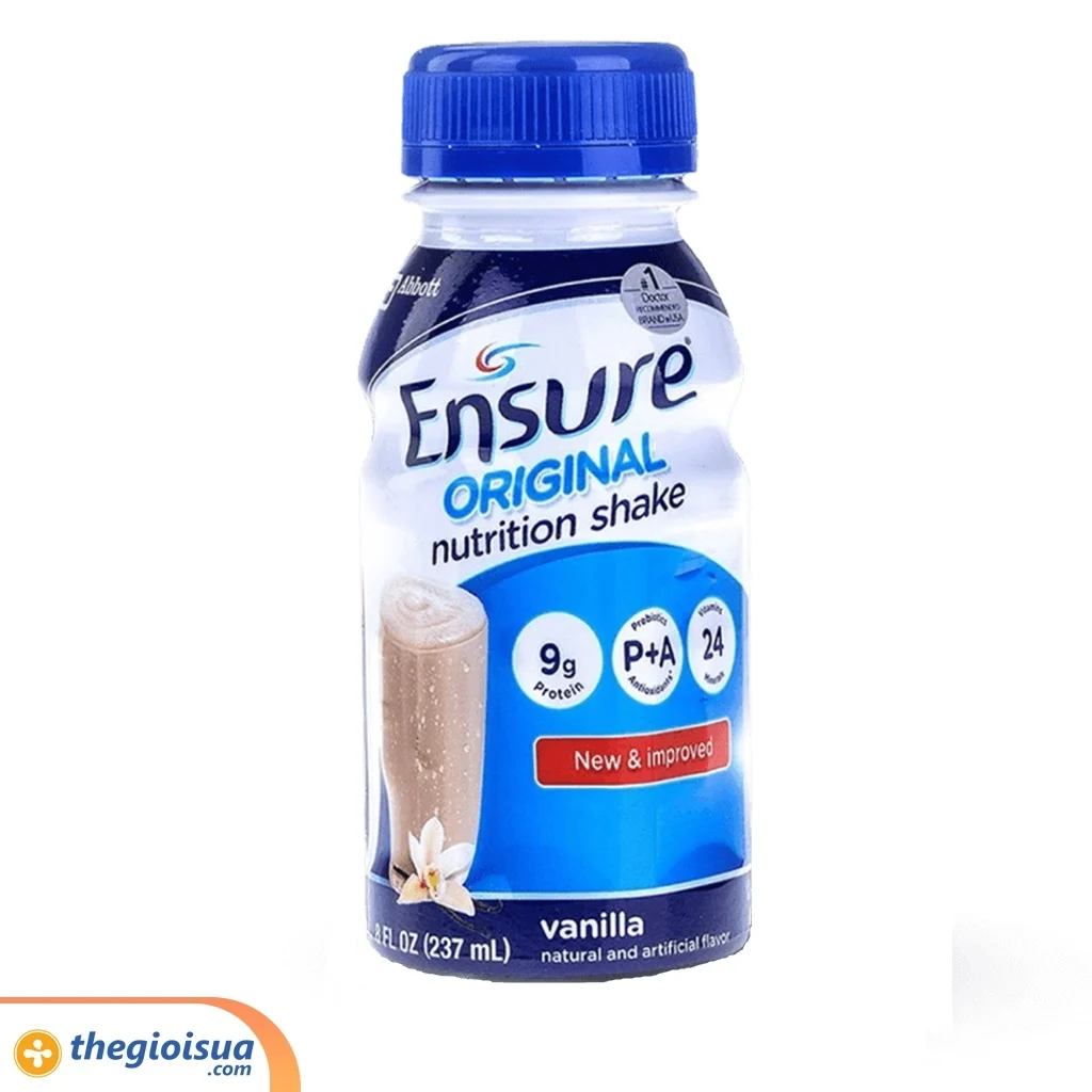 Sữa uống Ensure Vanilla 237ml (Lốc 6 chai)