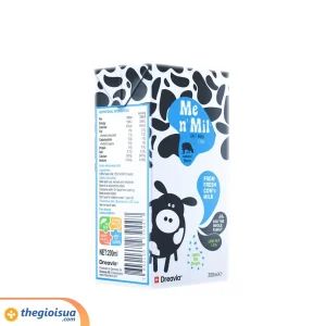 Sữa tươi tiệt trùng Me n' Mil UHT Natural Milk 1,5% 200ml