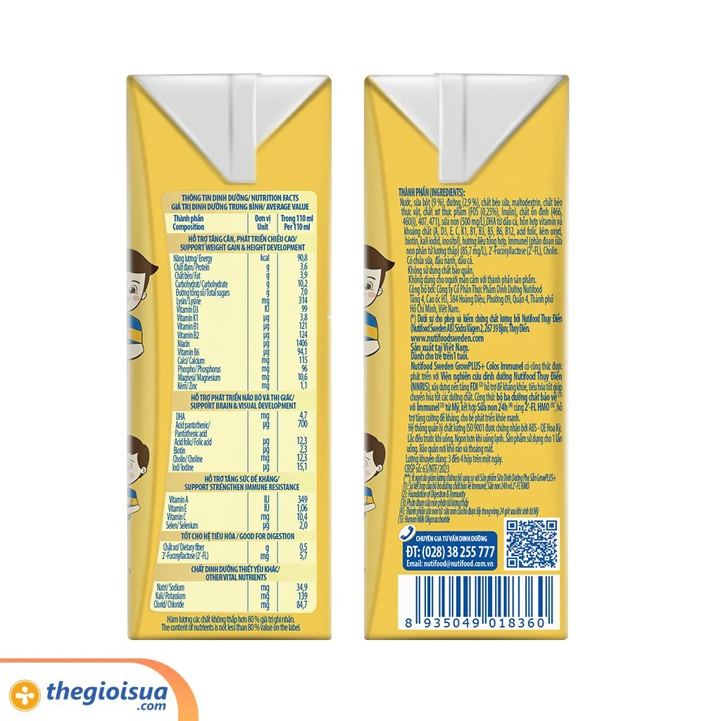 Sữa Pha Sẵn GrowPlus+ Colos Immunel HG