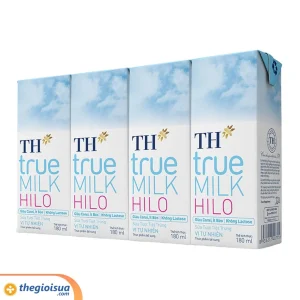 Sữa tươi vị tự nhiên TH true MILK HILO 180ml