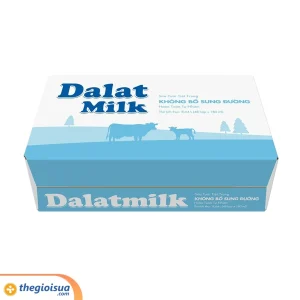 Sữa tươi tiệt trùng không đường Dalatmilk 180ml