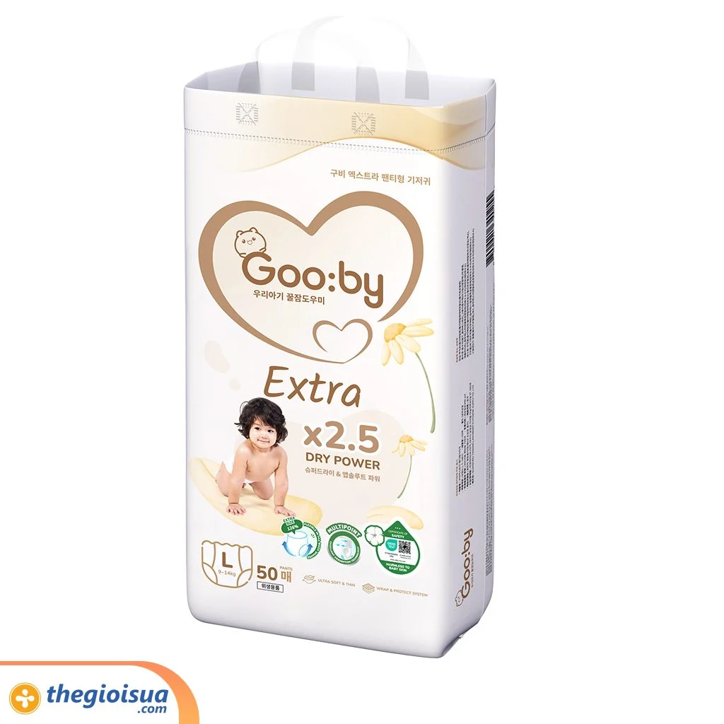 Tã quần Gooby Extra size L 50 miếng (cho bé 9-14kg)