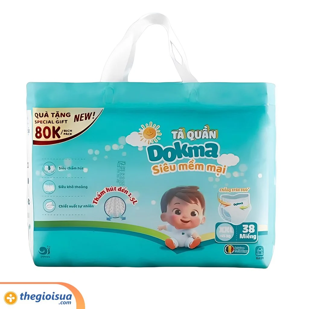 TÃ QUẦN DOKMA PREMIUM BABY – XXL38
