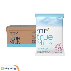 Sữa tươi tiệt trùng TH nguyên chất bịch 220ml