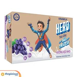 Sữa trái cây hương kẹo nho Vinamilk Hero 4x110ml