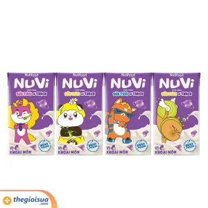 Sữa tươi NUVI có thạch vị khoai môn hộp 100ml
