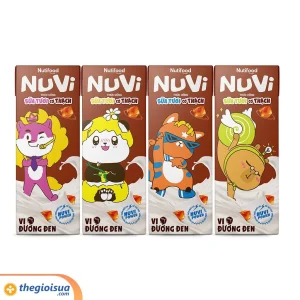 SỮA TƯƠI NUVI ĐƯỜNG ĐEN CÓ THẠCH 170ML
