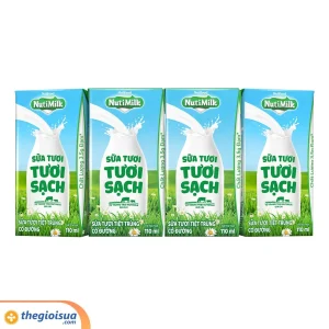 Sữa Tươi tiệt trùng Nutimilk tươi sạch có đường 110ml