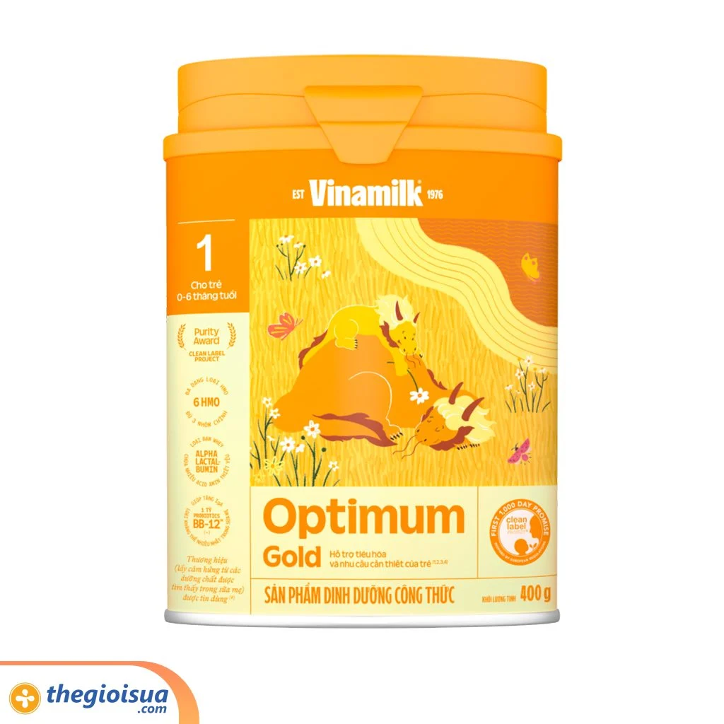 Sữa bột Optimum Gold 1 400g mẫu mới