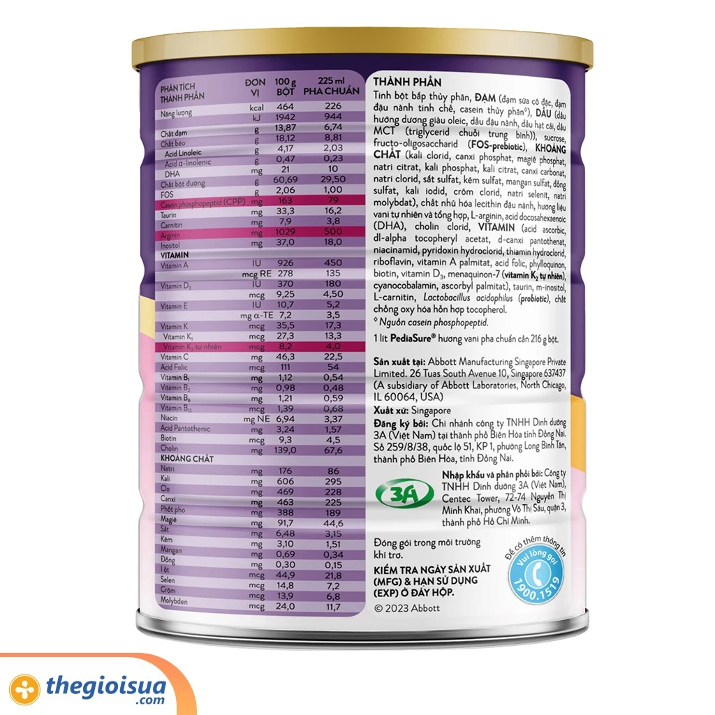 Sữa bột Abbott Pediasure