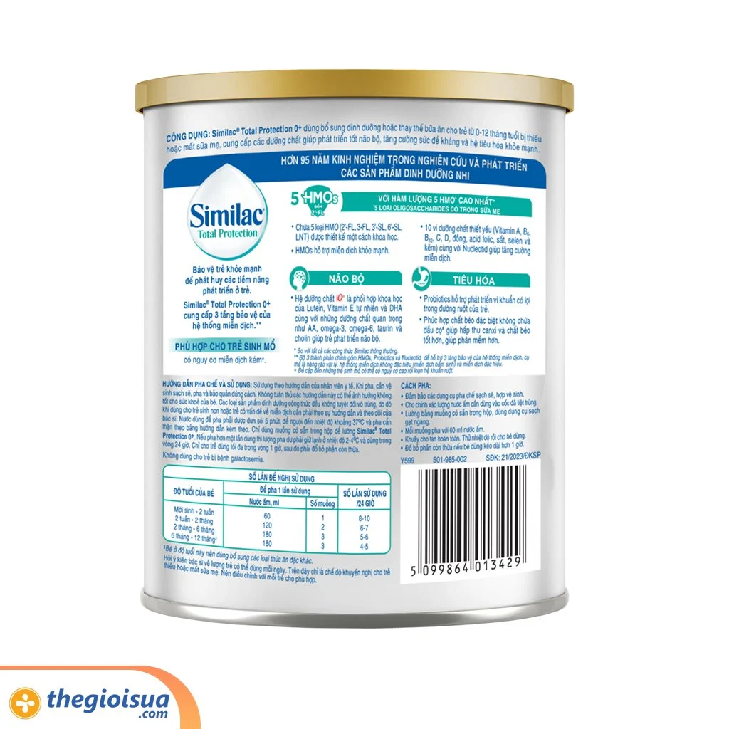 Sữa bột Similac Total Protection 0+