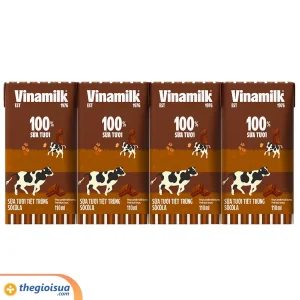 Sữa tươi tiệt trùng Vinamilk 100% Socola 110ml