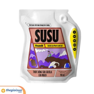 Sữa socola lúa mạch Susu túi 110ml