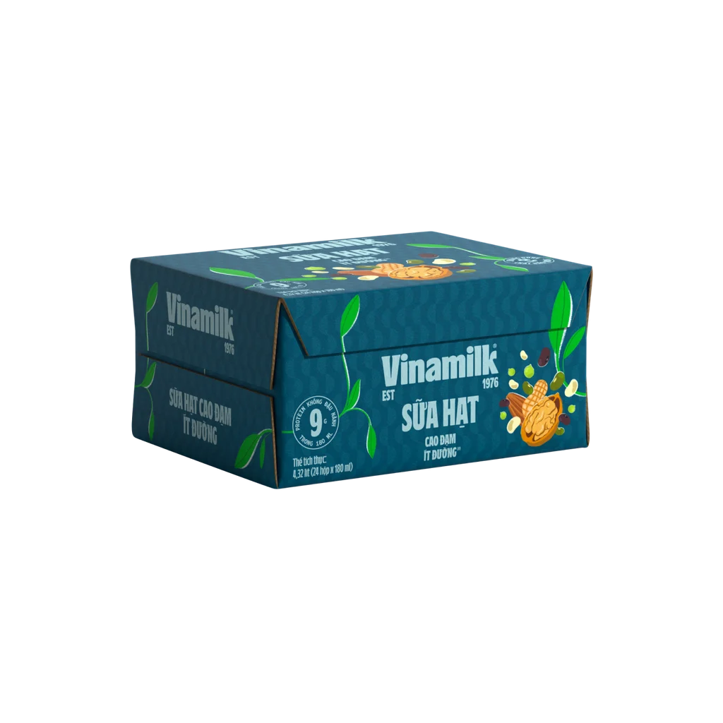 Sữa hạt cao đạm ít đường Vinamilk 180ml
