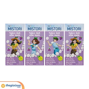 Sữa trái cây TH Nho thạch Mistori 180ml